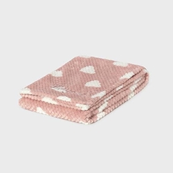 Manta pelo doble rosa baby - Imagen 1