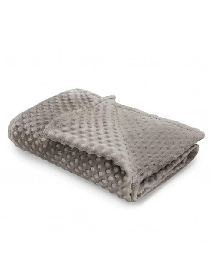 Manta plaid perla tostado - Imagen 1