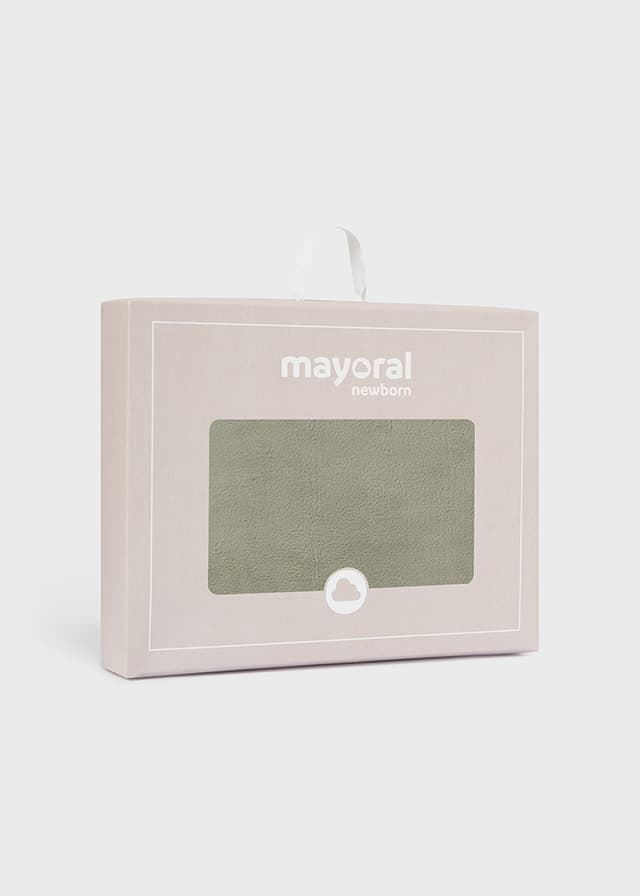 Manta pompones salvia - Imagen 5