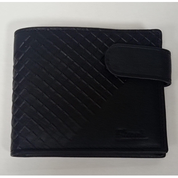 Monedero-billetera piel negra - Imagen 1