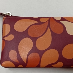 Monedero piel granate - Imagen 1