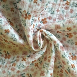 Muselina estampada flores - Imagen 1