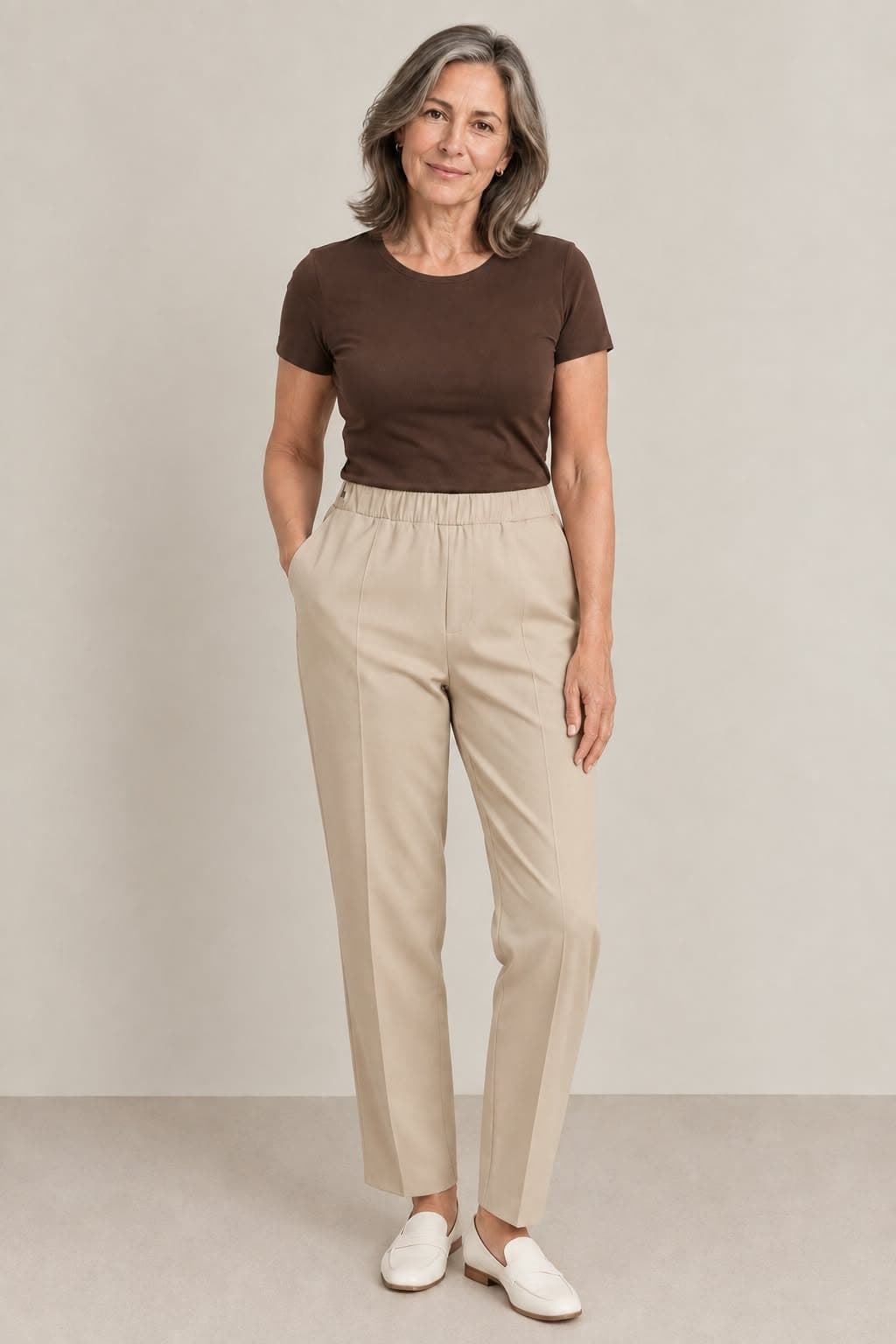 Pantalón beige - Imagen 1