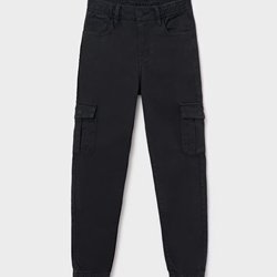 Pantalón cargo negro - Imagen 1