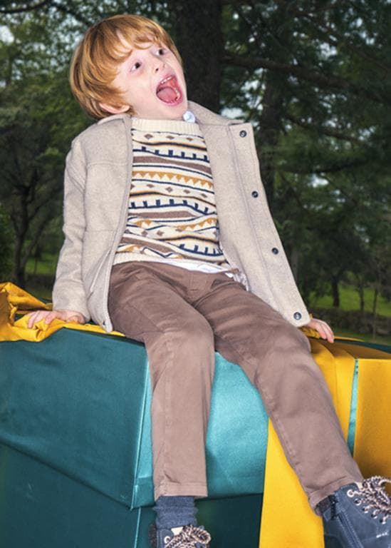 Pantalón chino jogger cacao - Imagen 1