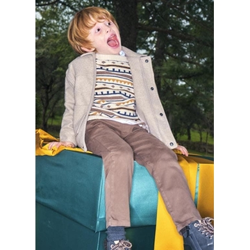 Pantalón chino jogger cacao - Imagen 1