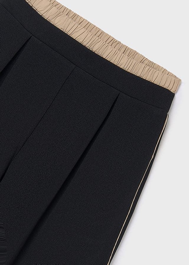 Pantalón cintura doble negro - Imagen 3