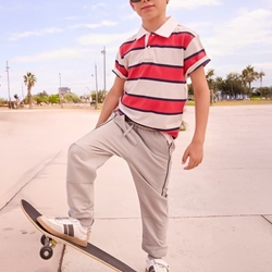 Pantalón contrastes shitake - Imagen 1