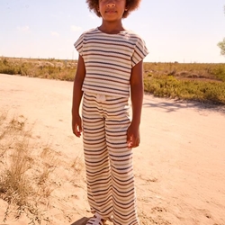 Pantalón crochet hueso-arcilla - Imagen 1