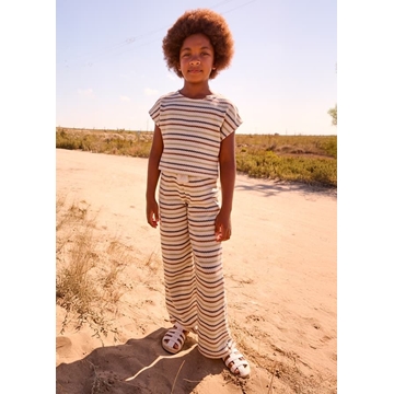 Pantalón crochet hueso-arcilla - Imagen 1