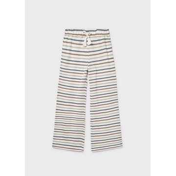 Pantalón crochet hueso-arcilla - Imagen 2