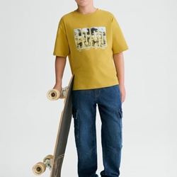 Pantalón denim jogger cargo - Imagen 1