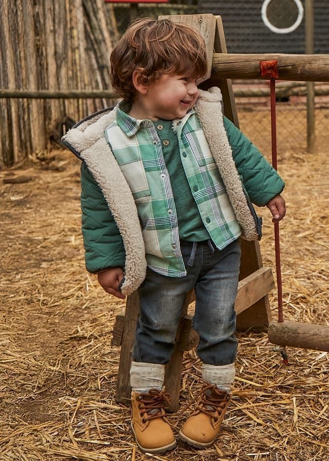 Pantalón denim jogger gris oscuro - Imagen 1