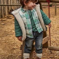 Pantalón denim jogger gris oscuro - Imagen 1