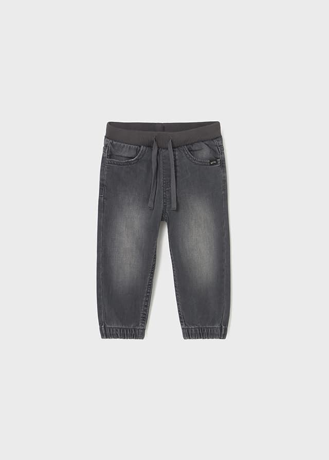 Pantalón denim jogger gris oscuro - Imagen 2