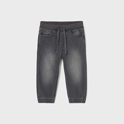 Pantalón denim jogger gris oscuro - Imagen 2
