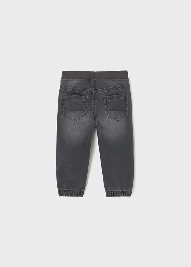 Pantalón denim jogger gris oscuro - Imagen 3