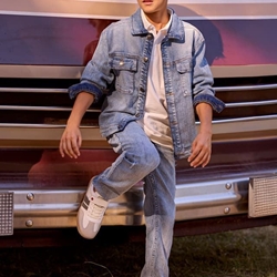 Pantalón denim straight - Imagen 1