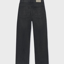 Pantalón denim wide fit negro - Imagen 2