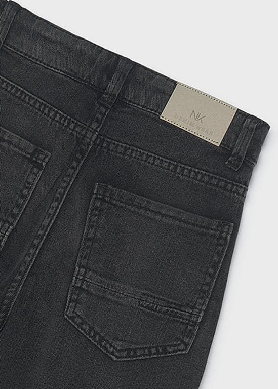 Pantalón denim wide fit negro - Imagen 3