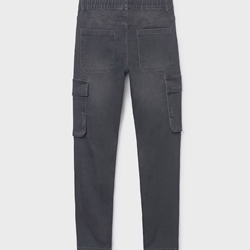 Pantalón denin jogger negro - Imagen 2