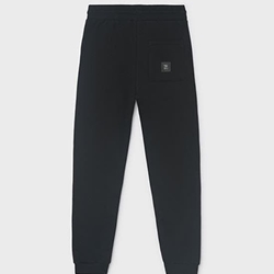 Pantalón felpa básico negro - Imagen 2