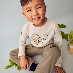 Pantalón felpa tahin - Imagen 1