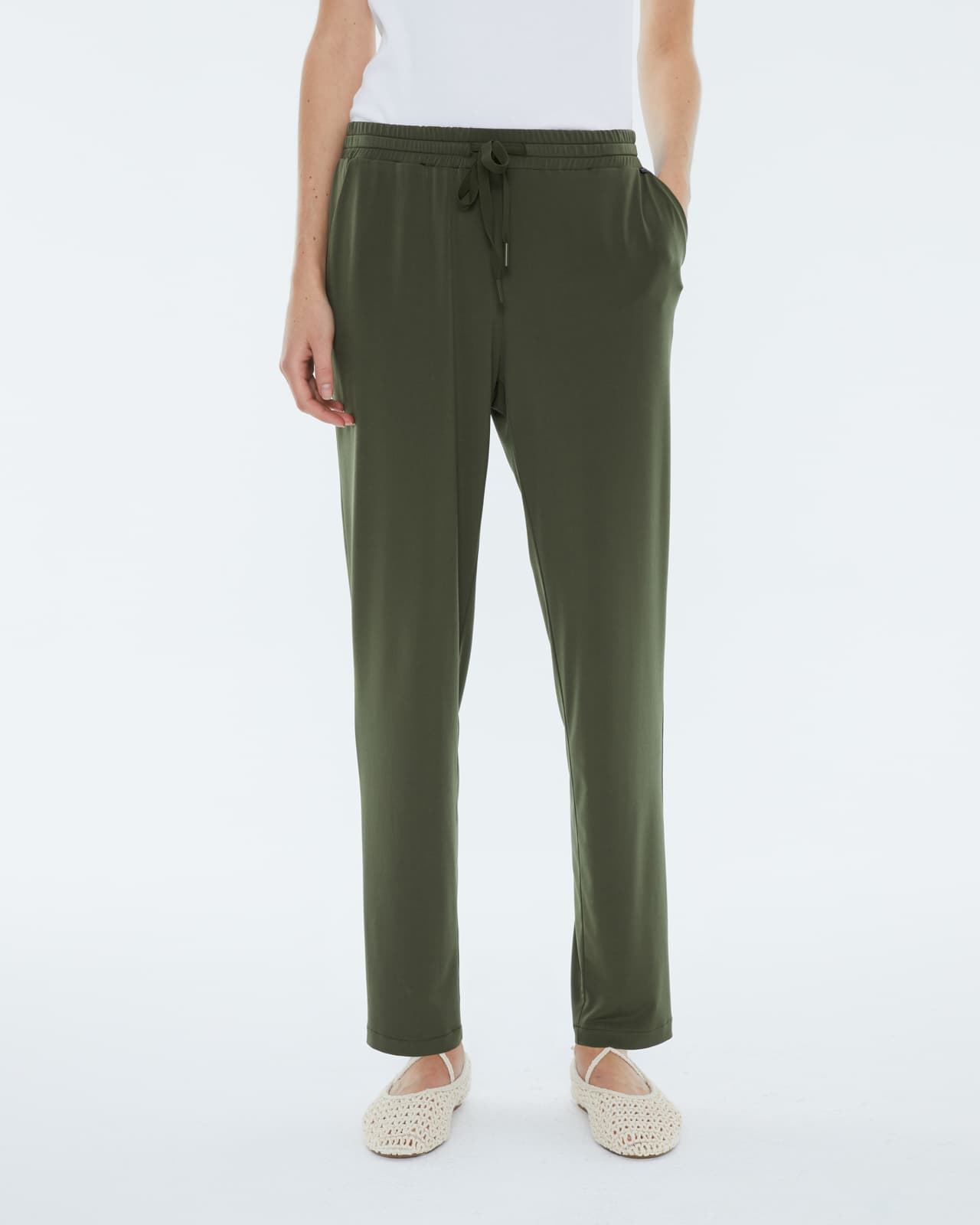 Pantalón jogger kaki - Imagen 1