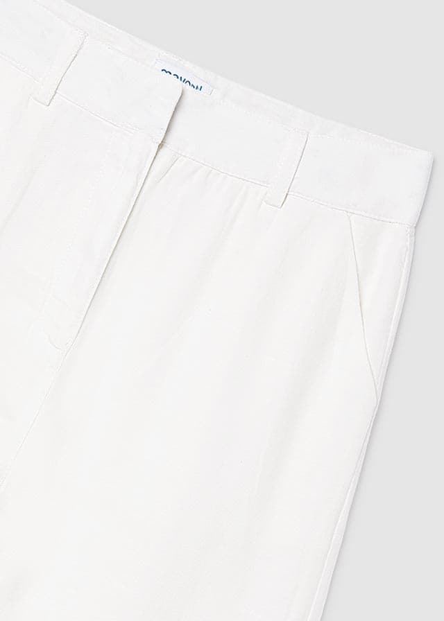 Pantalón largo bordado crudo - Imagen 6