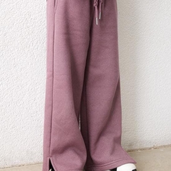 Pantalón largo felpa violeta - Imagen 2