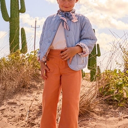 Pantalón largo sarga melocotón - Imagen 1