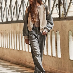 Pantalón largo tejano gris - Imagen 1