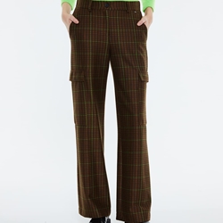 Pantalón marrón cuadros - Imagen 1