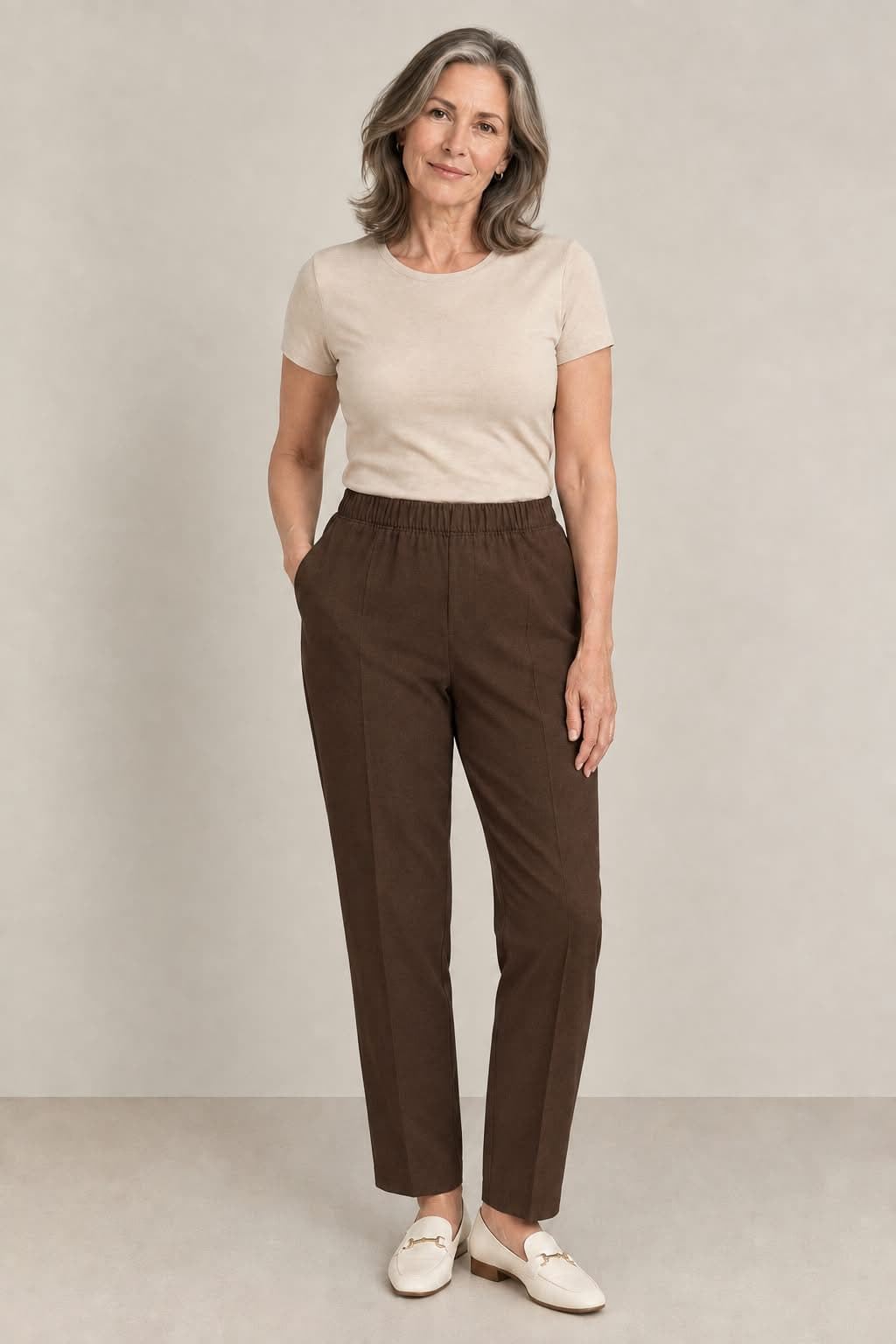 Pantalón otomán marrón - Imagen 1