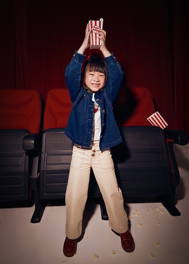 Pantalón sarga almendra - Imagen 1