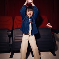 Pantalón sarga almendra - Imagen 1