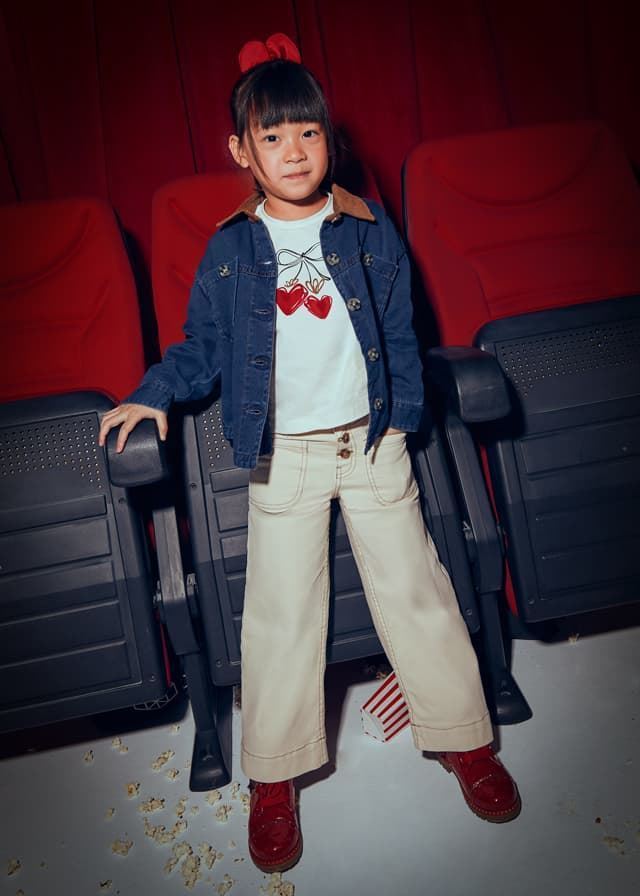 Pantalón sarga almendra - Imagen 3