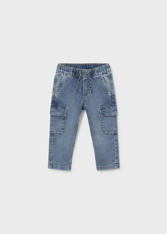 Pantalón soft denim cargo - Imagen 2