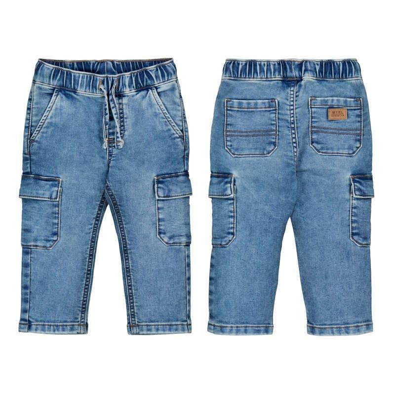 Pantalón soft denim cargo - Imagen 5