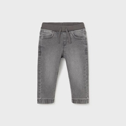Pantalón soft denim jogger gris - Imagen 2
