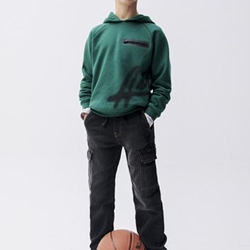 Pantalón soft denim jogger negro - Imagen 1