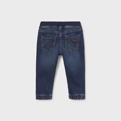 Pantalón soft denim jogger oscuro - Imagen 2
