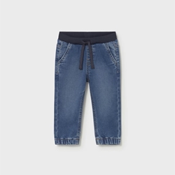 Pantalón soft denim jogger - Imagen 1