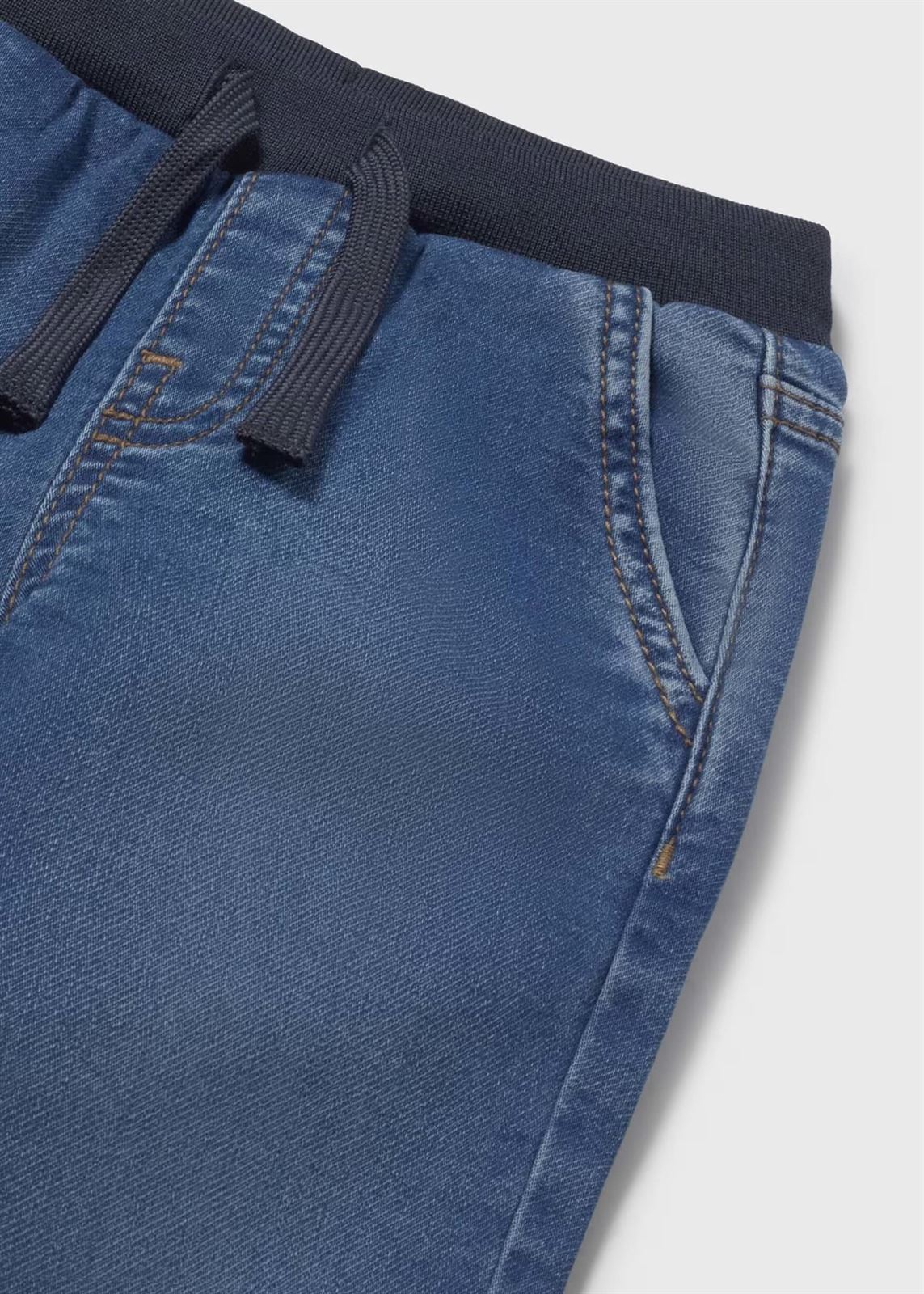 Pantalón soft denim jogger - Imagen 3