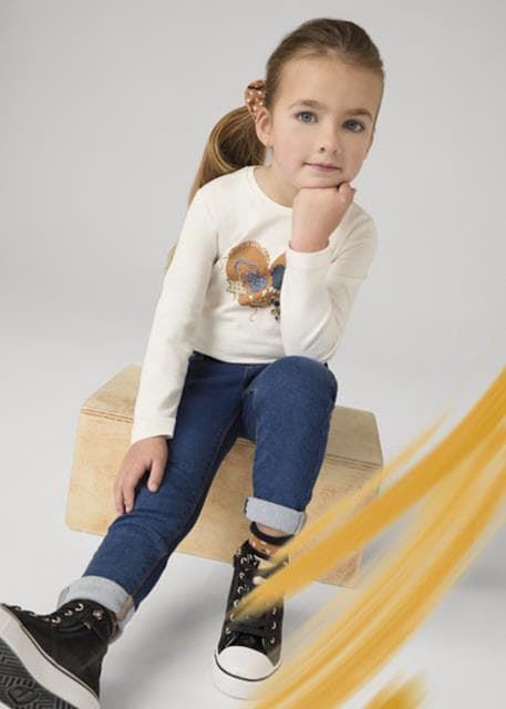 Pantalón tejano básico oscuro - Imagen 4