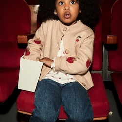 Pantalón tejano wide leg oscuro - Imagen 1