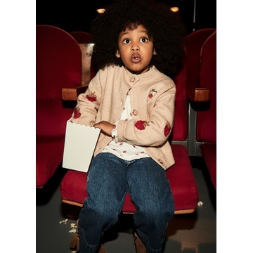 Pantalón tejano wide leg oscuro - Imagen 1