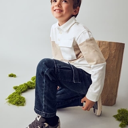 Pantalón vaquero cargo blue black - Imagen 1