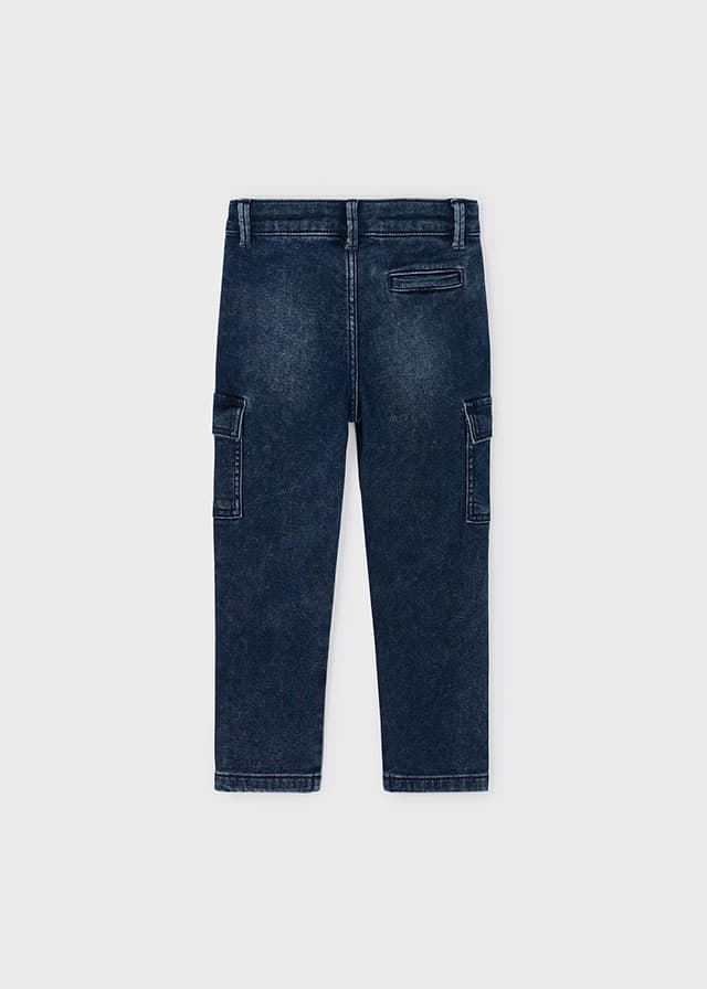 Pantalón vaquero cargo blue black - Imagen 5