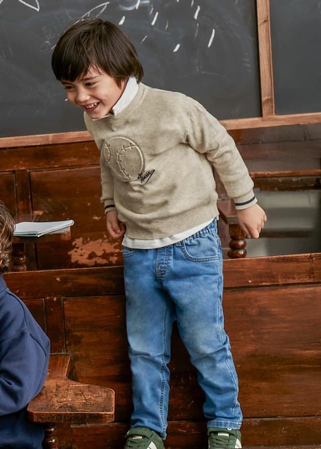 Pantalón vaquero jogger medio - Imagen 1